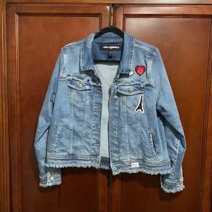 Karl lagerfeld jean jacket size L
